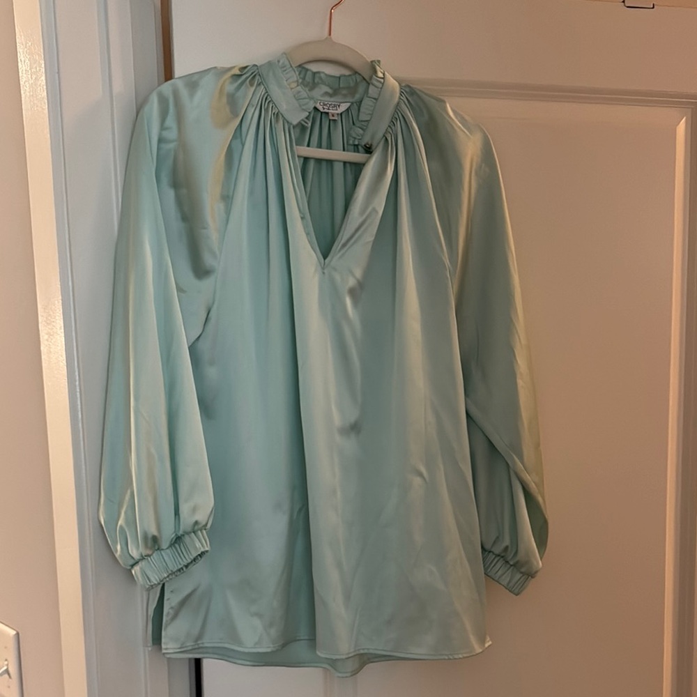 Elegant Mint Green Women's Top Crosby Sz Small